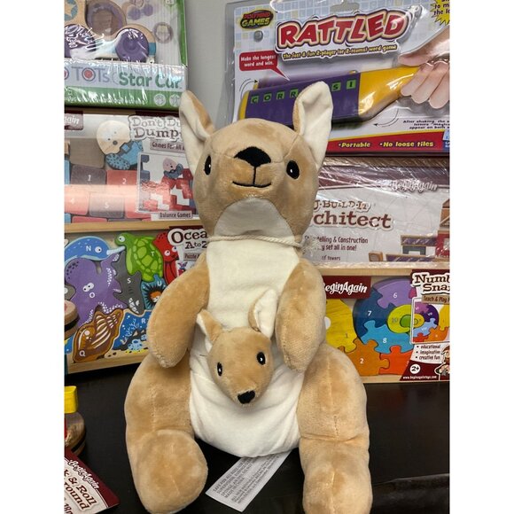 Warmies Microwavable Kangaroo &‎ Joey Plush Toy - Picture 1 of 4